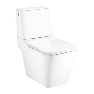 Premium Ergonomic Ceramic Toilet Commode – White Gloss Finish