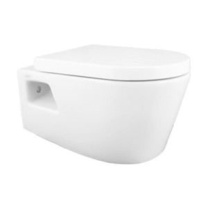 Premium Ergonomic Ceramic Toilet Commode – White Gloss Finish